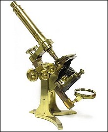A. Ross, London #599. Large Bar-limb Microscope by Andrew Ross, c. 1855