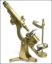 Pike Maker, 518 Broadway New York, No. 120. Large microscope with Lister-limb made by Daniel Pike, c. 1871