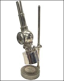 Jas. W. Queen & Co., Phila & N.Y. Fiddian's Microscope Illuminator. Portable microscope lamp, c. 1870