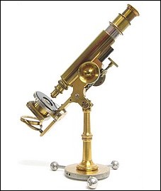 The Improved Griffith Club Microscope. Signed: E. H. Griffith, Pat. Dec. 14, 86, Fairport, N.Y. #840. c. 1887