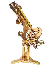 Binocular microscope: J. Zentmayer, Maker, Philadelphia, pat. 1876, #1343. The American Centennial Model.