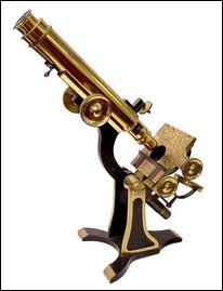 Binocular microscope: H. Crouch, 51 London Wall, London, #574. c. 1871