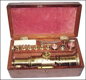 English Drum Microscope c. 1850  