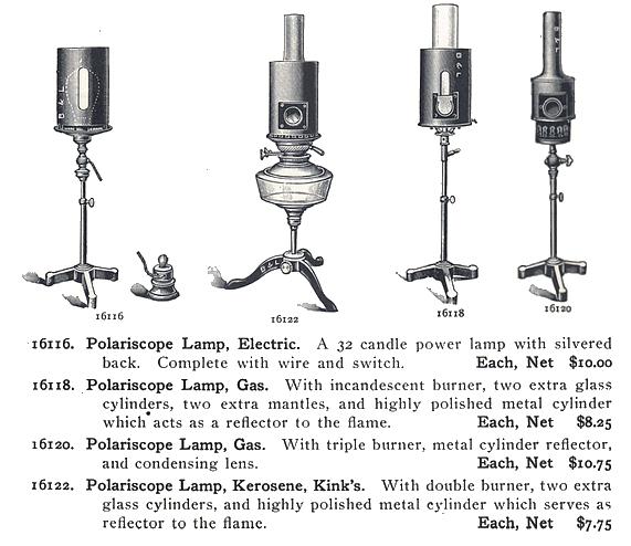 polariscope lamps
