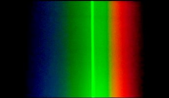 spectrum observed through the spectroscope