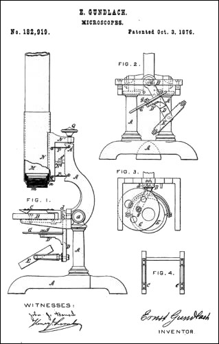 Gundlach microscope patent us182919