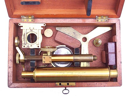 Andrew Pritchard, 162 Fleet Street, London monocular microscope c.1845