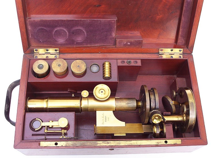 Pistor  &  Martins, Berlin, No. 667. Monocular microscope: c.1860