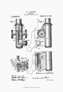 microscope patent: US1115011