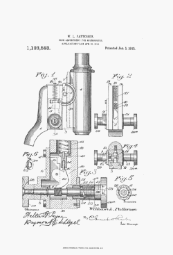 microscope patent: US1123583