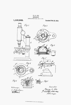 microscope patent: US1129502
