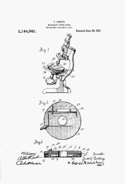 microscope patent: US1144941