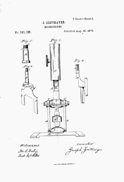 microscope patent: US181120