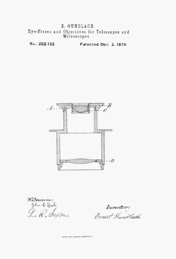 microscope patent: US222132