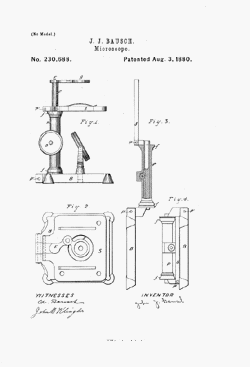 microscope patent: US230688