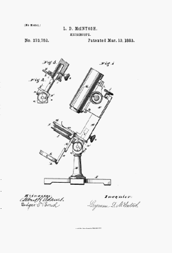microscope patent: US273752