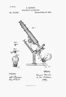 microscope patent: US277869