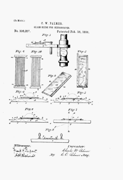 microscope patent: US336257