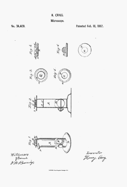 microscope patent: US34409