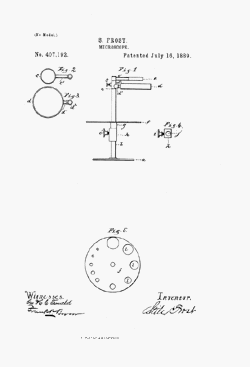 microscope patent: US407192