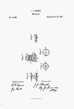 microscope patent: US47382