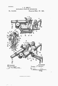 microscope patent: US536552