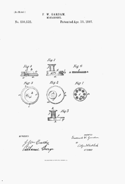 microscope patent: US580522