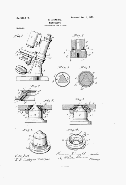 microscope patent: US663649