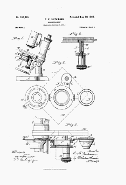 microscope patent: US700409