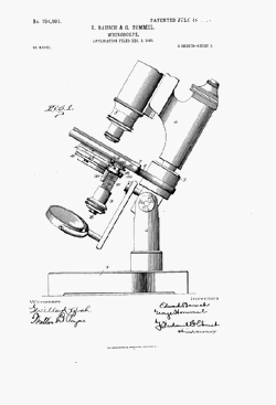 microscope patent: US734501