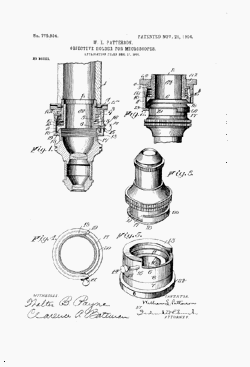 microscope patent: US775934