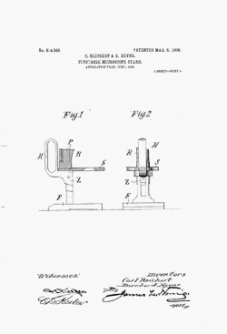 microscope patent: US814565