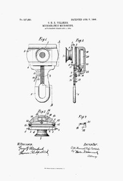 microscope patent: US827896