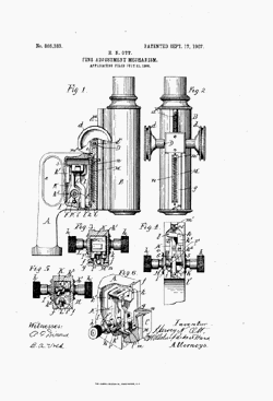 microscope patent: US866383