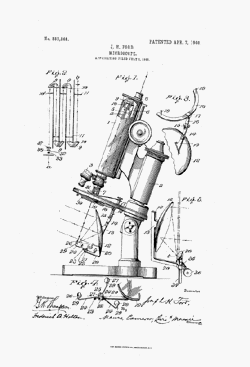 microscope patent: US883868