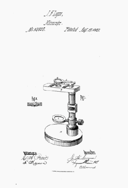 microscope patent: US93895