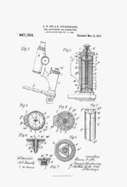 microscope patent: US987393