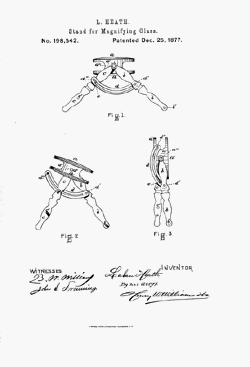 microscope patent: us198542
