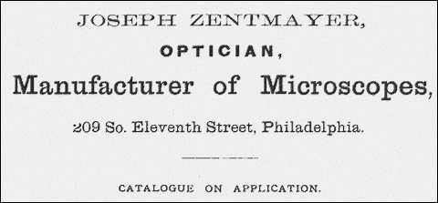1887 Zentmayer advertisment