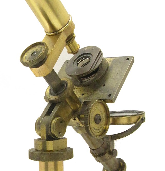 Andrew Pritchard Standard Acromatic Microscope spring stage
