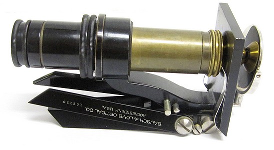 Bausch & Lomb Optical Co., Rochester N.Y. U.S.A., #162120, c. 1923. The No. 40 Model Pocket Microscope. folded.