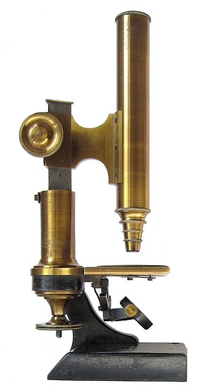 C. Kellner in Wetzlar, Belthle & Rexroth, No. 280, c. 1859. The microscope of Louis Bauer, MD (1814-1898)