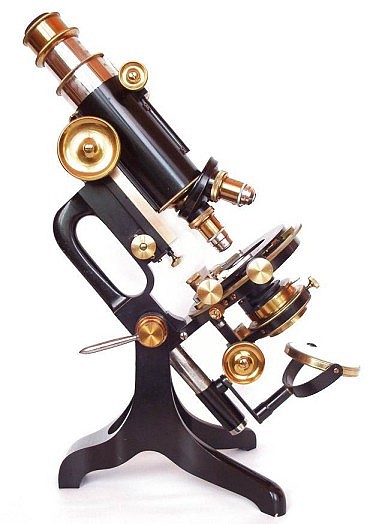 C. Baker 244 High Holborn London #6389. The R.M.S. 1.27 model microscope c.1911
