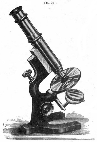 Bausch & Lomb Optical Co., patent Jan. 21, 1879, #4819. Student model microscope with Wale limb.