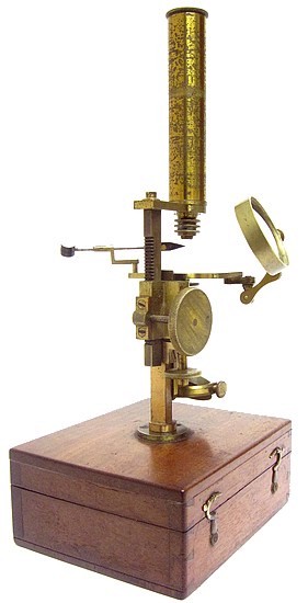 Brunner � Paris, 34 Rue des Bernardins. Gruby Type�Pocket Microscope, c. 1844