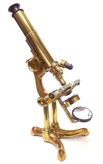 Bausch & Lomb Optical Co., Rochester NY. The Professional model microscope, c. 1876