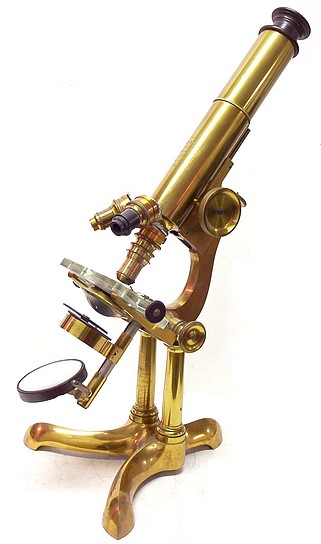 Bausch & Lomb Optical Co., Rochester NY. The Professional model microscope, c. 1876