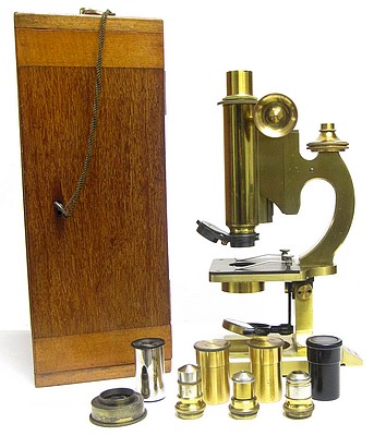  R. & J. Beck Ltd, London, #29446. The London-Handle Model Microscope, c. 1910
