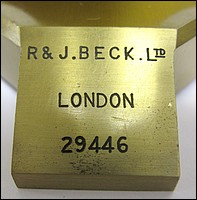 R. & J. Beck Ltd, London, #29446. The London-Handle Model Microscope, c. 1910
