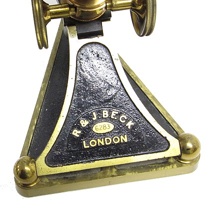 tR. & J. Beck, London, # 6283. The Popular Model Binocular Microscope. c. 1872ext